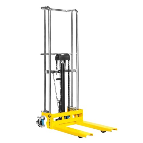 Штабелер с подъемной платформой PJ4150 (400 кг; 1,5 м; с вилами и площадкой) SMARTLIFT (SMART)