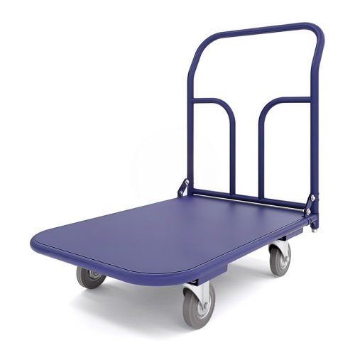 Тележка платформенная ТП 7 (г/п 450 кг, 1400x800 мм, колеса серая резина 160 мм)