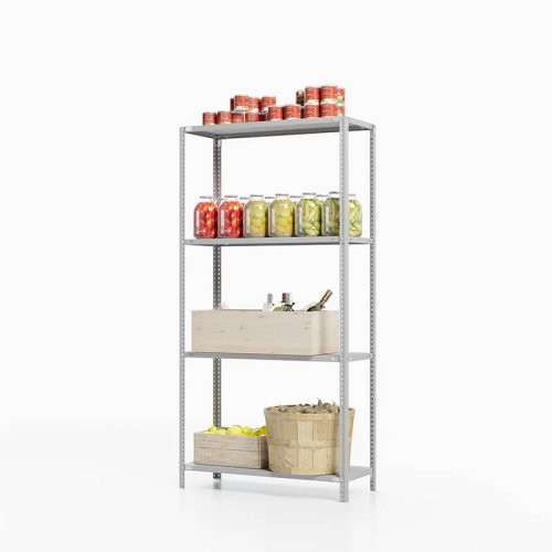 Стеллаж для погреба ТС Лайт, 1500x1200x300 мм. Полки: 4 шт. металл (ТС 15120340)