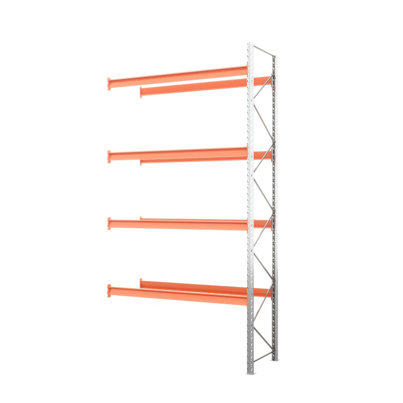Секция приставная стеллажа металлического паллетного 6000х2700х1100 мм (100.1.5). Ярусы: пол+4