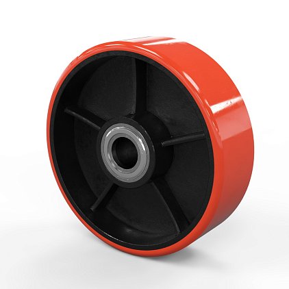 Колесо 160х50 металл / полиуретан с подшипниками Колесо 160х50 металл / полиуретан с подшипниками